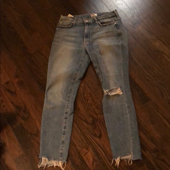 Mother High Rise Distressed Stunner Jeans 27 - Picture 7 of 8